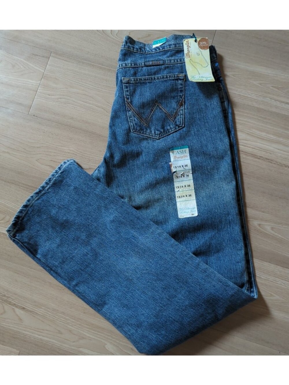 Wrangler ultimate riding jeans 13/14x36 bootcut vintage NWT western-lp